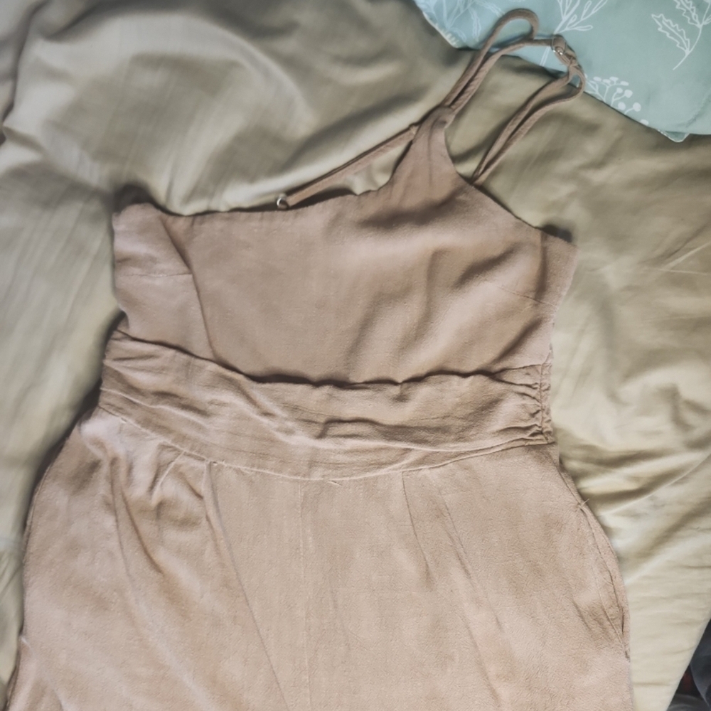 Elegant Tan Women's Dress